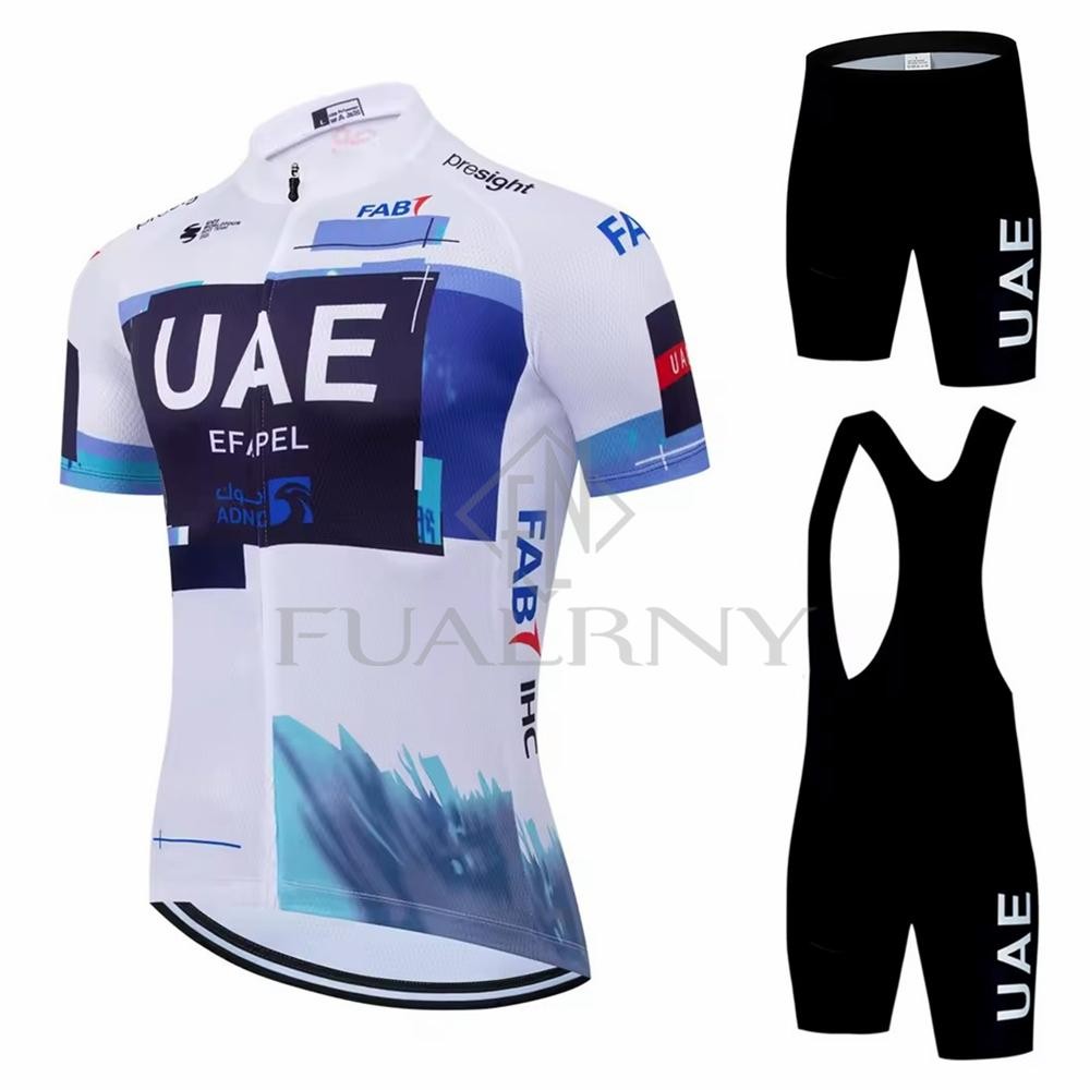 2026 UAE Team Cycling Jersey Set Short Sleeve MTB Road Bike Wear Men