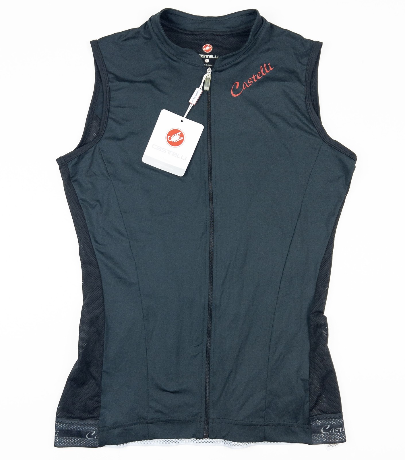 Castelli Bellissima Sleeveless Cycling Jersey Vest Women’s Large Black Full Zip