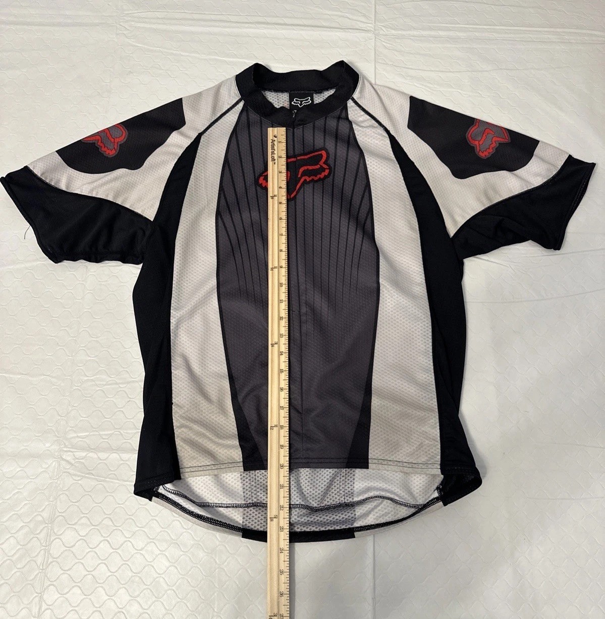 Fox Racing Riding Short Sleeve Mesh Feel Jersey Biking BMX Cycling 3/4 Zip XL