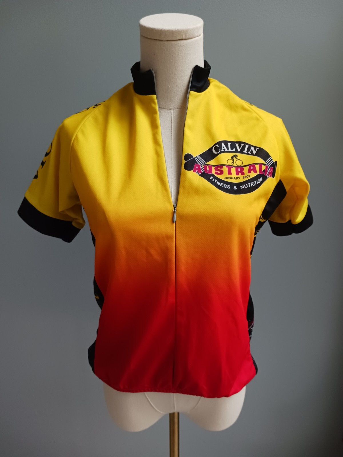 Pyroapparel Women’s Small 1/4 Zip Bike Cycling Jersey 2007 Calvin Australia