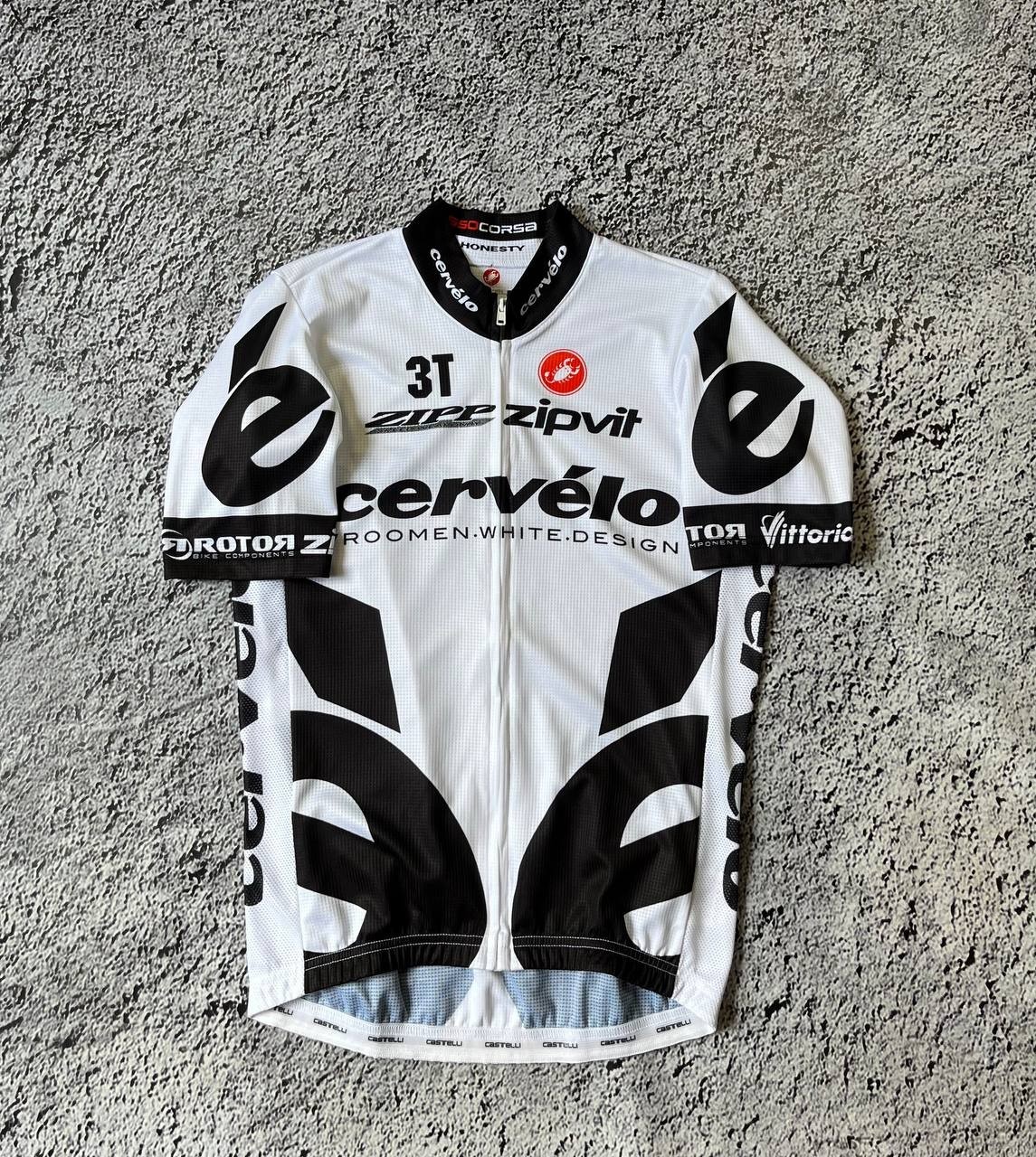 Castelli Cervélo Zipvit Team Cycling Jersey Men’s Size S