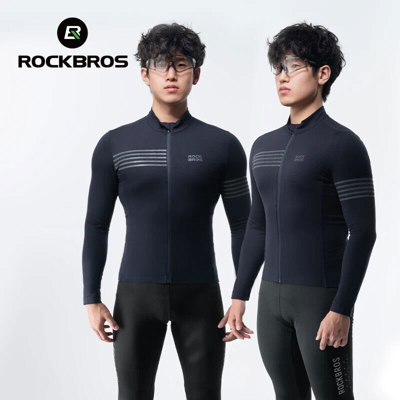 Long Sleeve Cycling Jersey Warm Windproof Male Road Mountain Bike Jersey