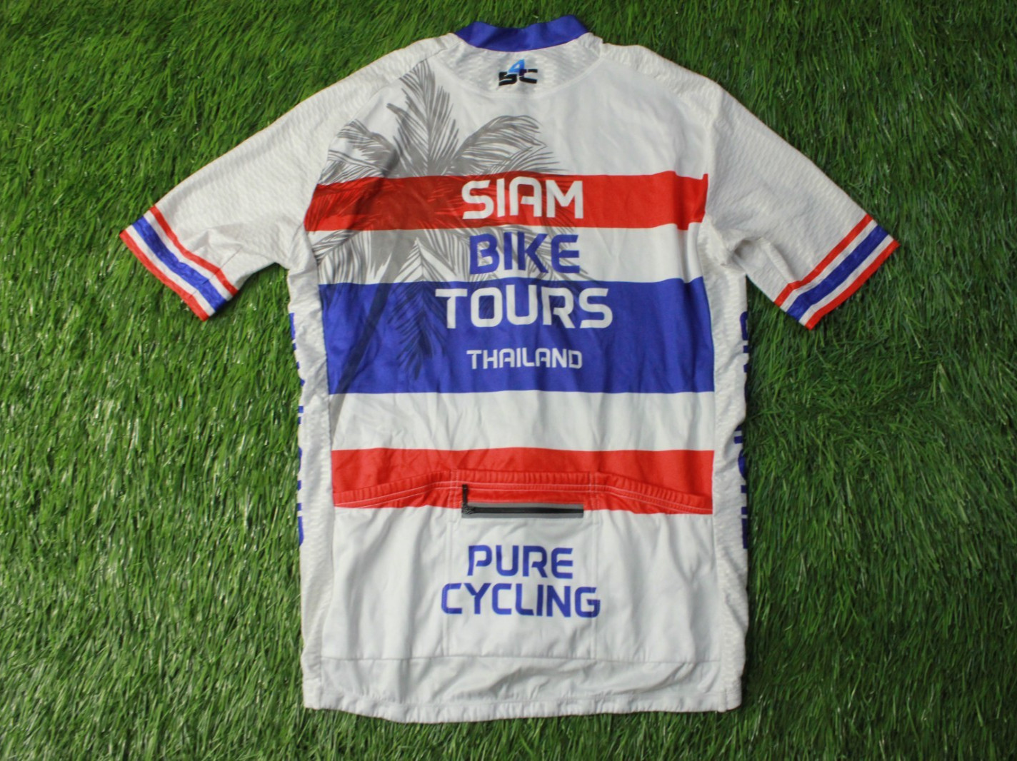 RARE BIKE CYCLING MEN SHIRT JERSEY SIAM BIKE TOURS THAILAND S4C ORIGINAL SIZE L