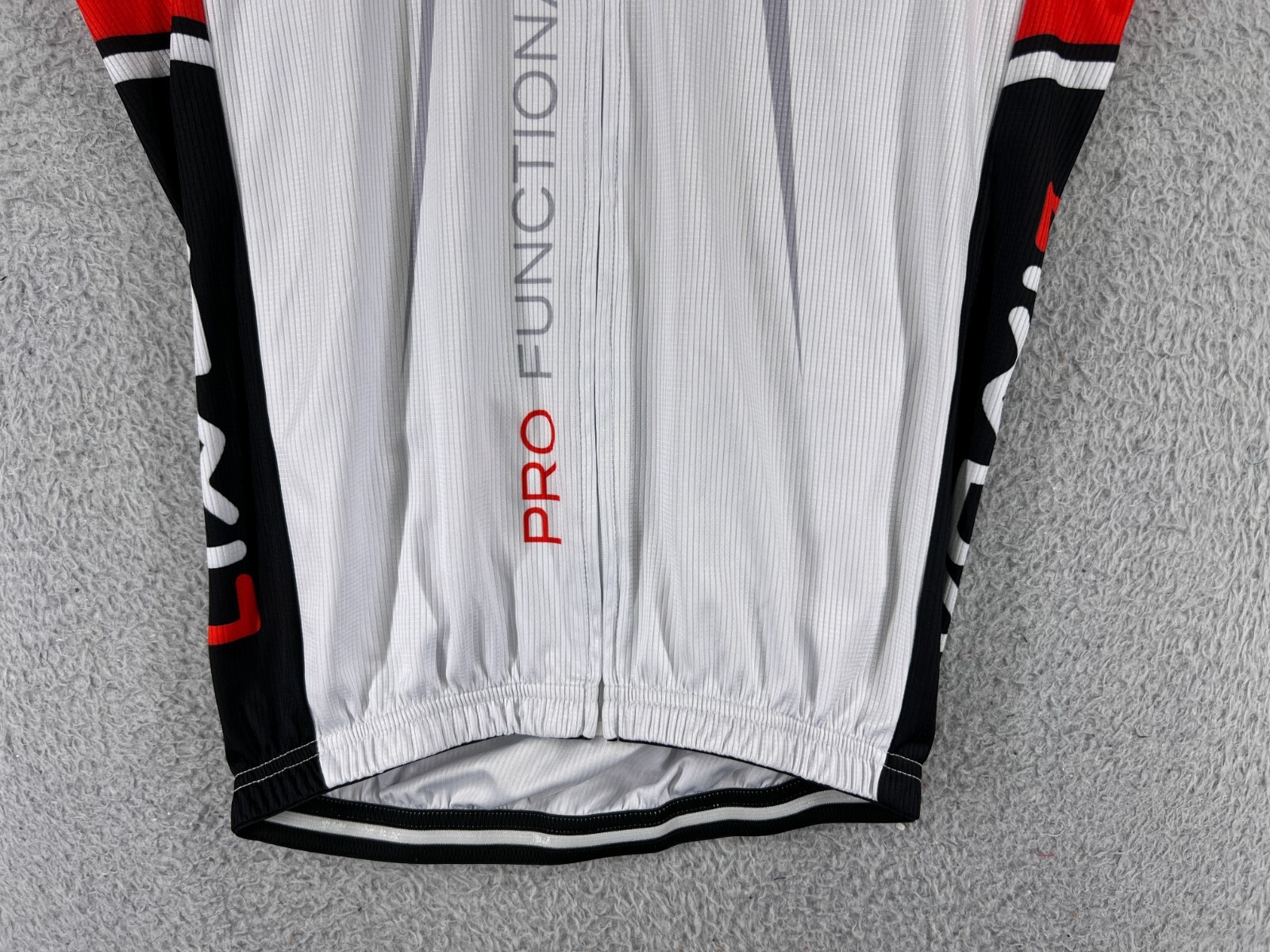 Lixada Cycling Jersey Adult Small Red Black White Full Zip 100% Polyester