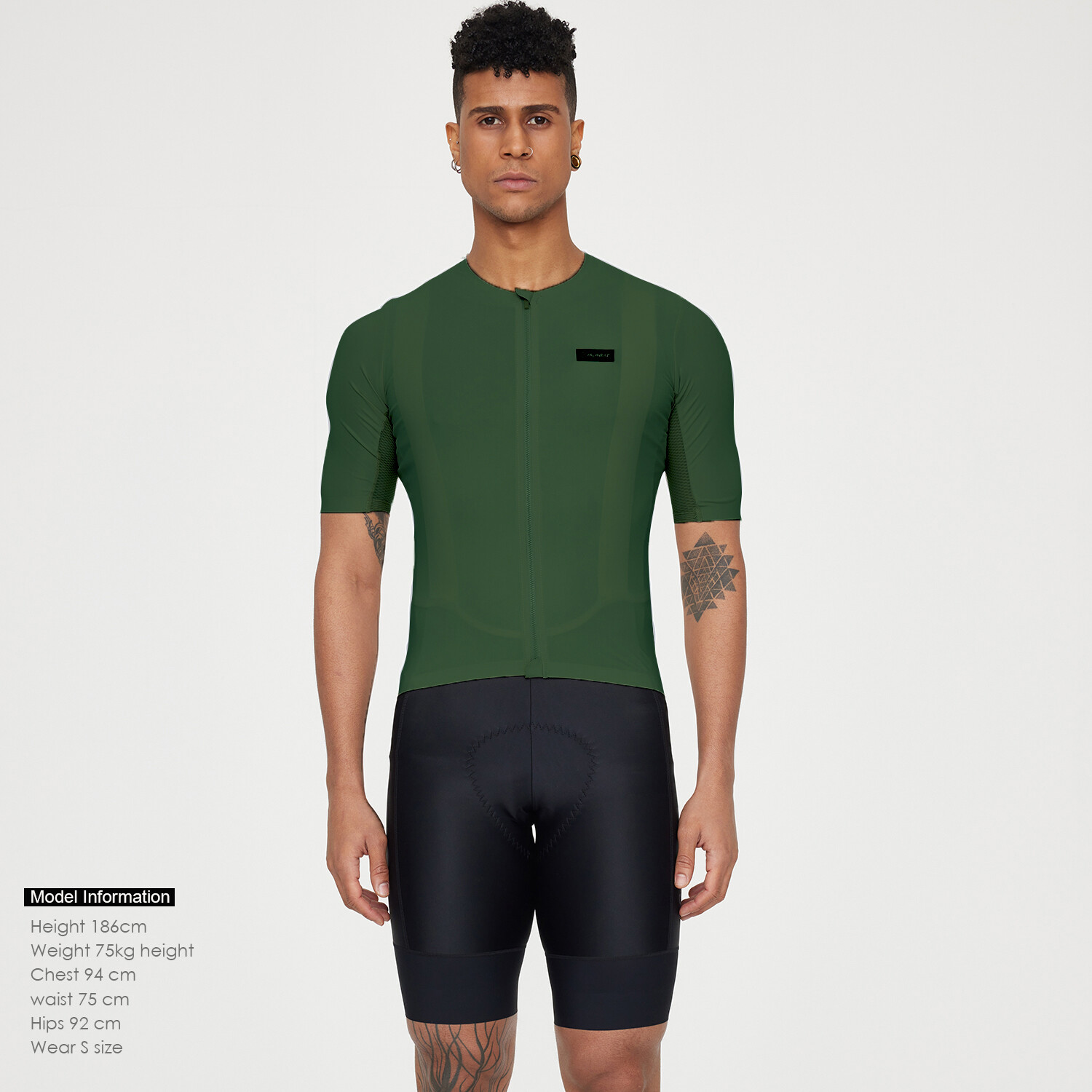 Men Summer Cycling Jersey Short Sleeve UPF50+ MTB BikeJersey activewear
