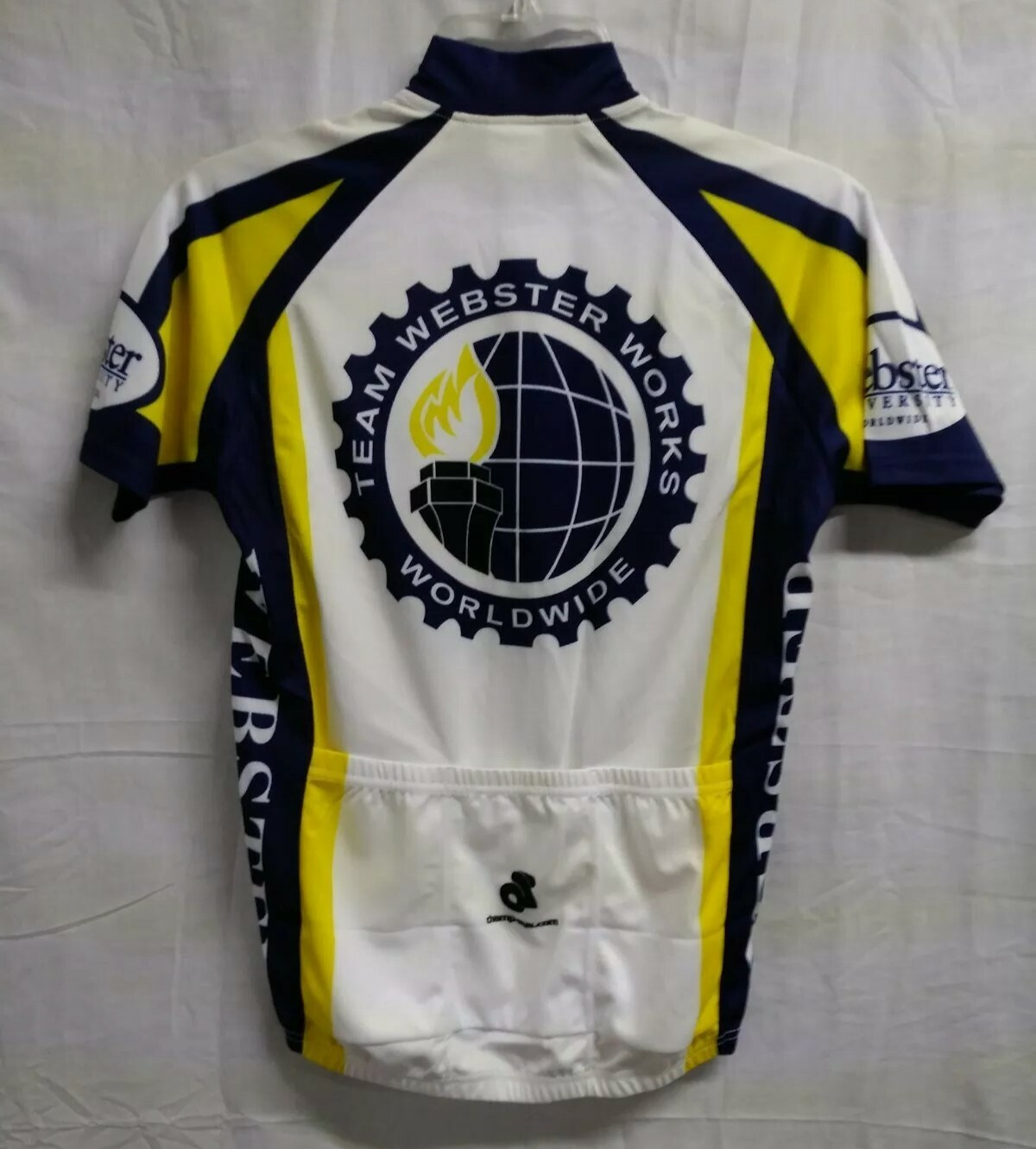Champ-Sys Cycling Jersey Adult XS Team Webster Works Worldwide Graphic NWT
