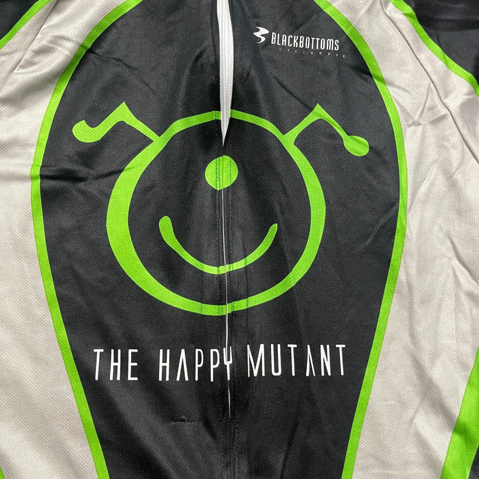 BlackBottoms.com Cycling Shirt The Happy Mutant Mens XL Biking Racing