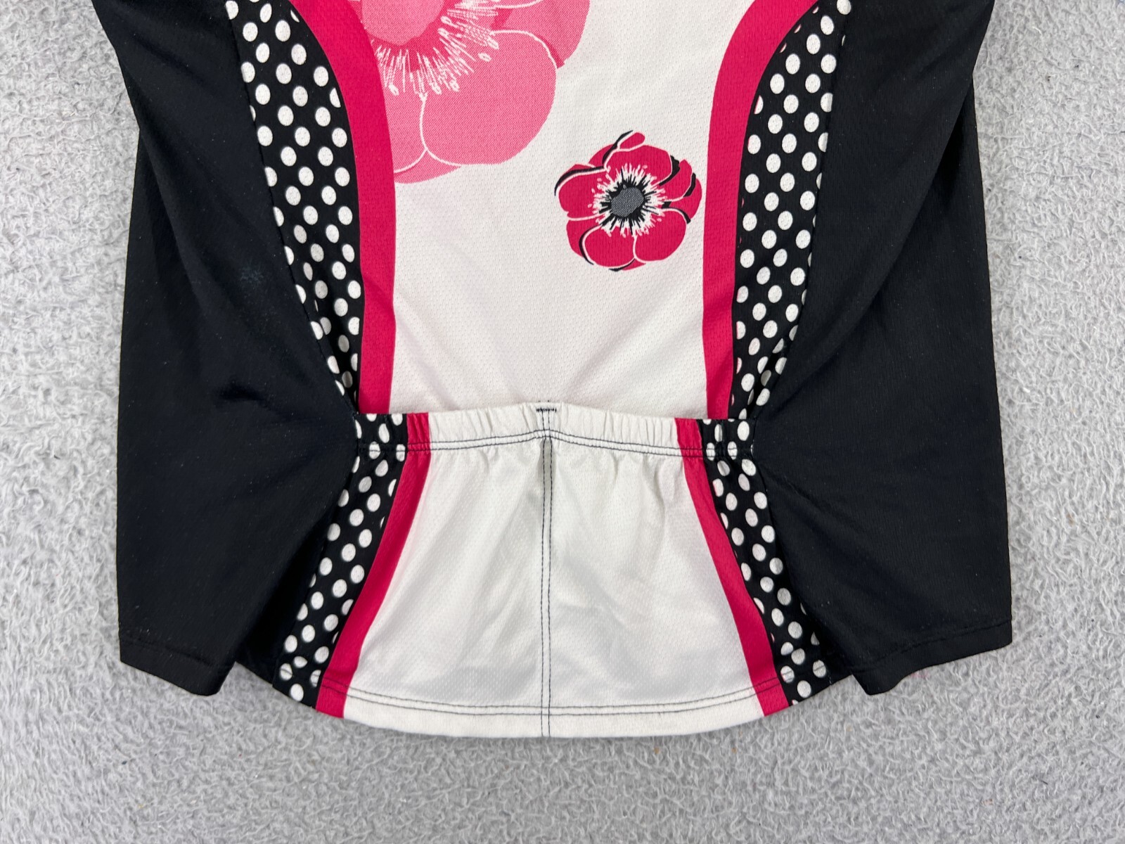 Sheebeest Cycling Jersey Girls Medium White Pink Floral Tank Sleeveless Pockets