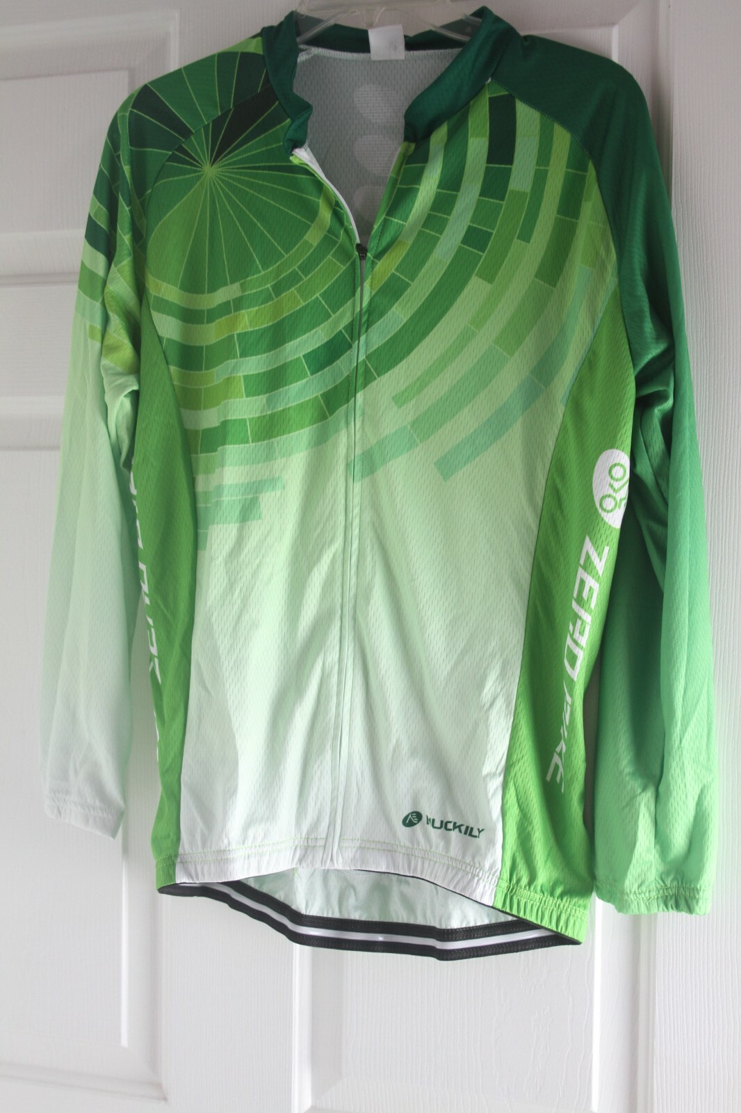 Zero Bike Mens S Green Full Zip Polyester Bicycle Cycling Jersey NWT,US Seller