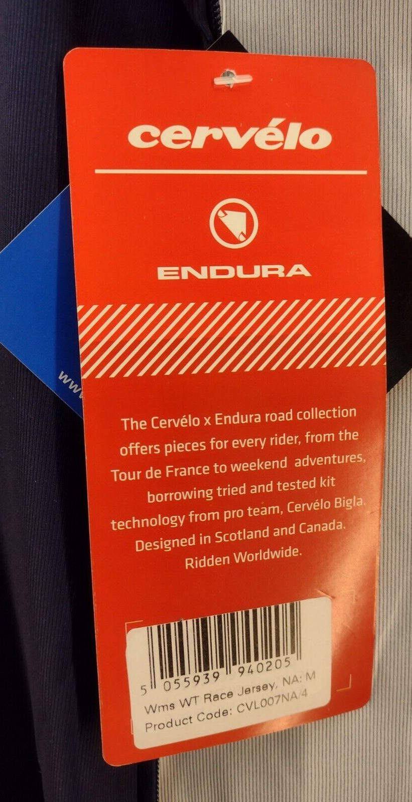 Cervelo Women’s Endura WT Race Jersey – Navy – Size Medium (Reg. $120)