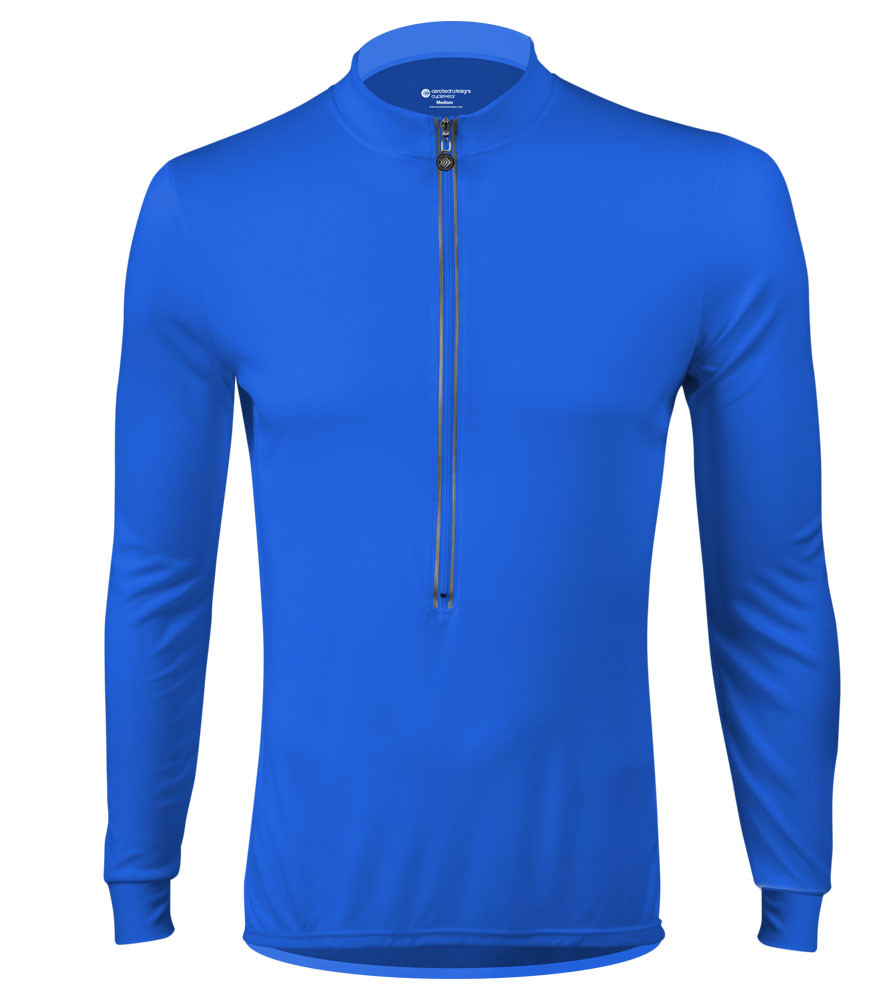 Tall Solid Color Cycling Jersey | Long Sleeve | Lightweight | Made in the USA