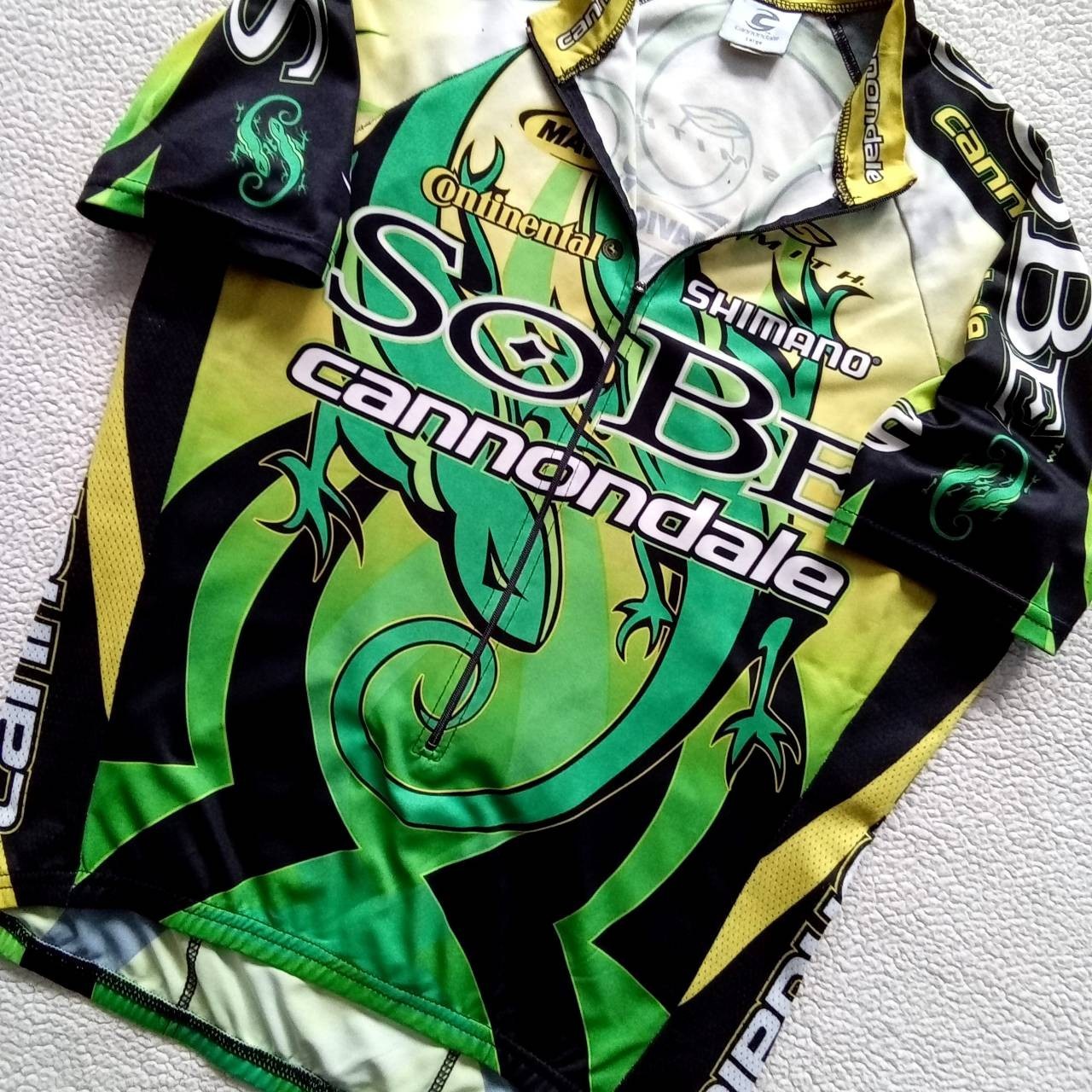 RARE VTG 2002 Team SoBE Cannondale MTB Cycling Jersey USA Made Size L *READ*