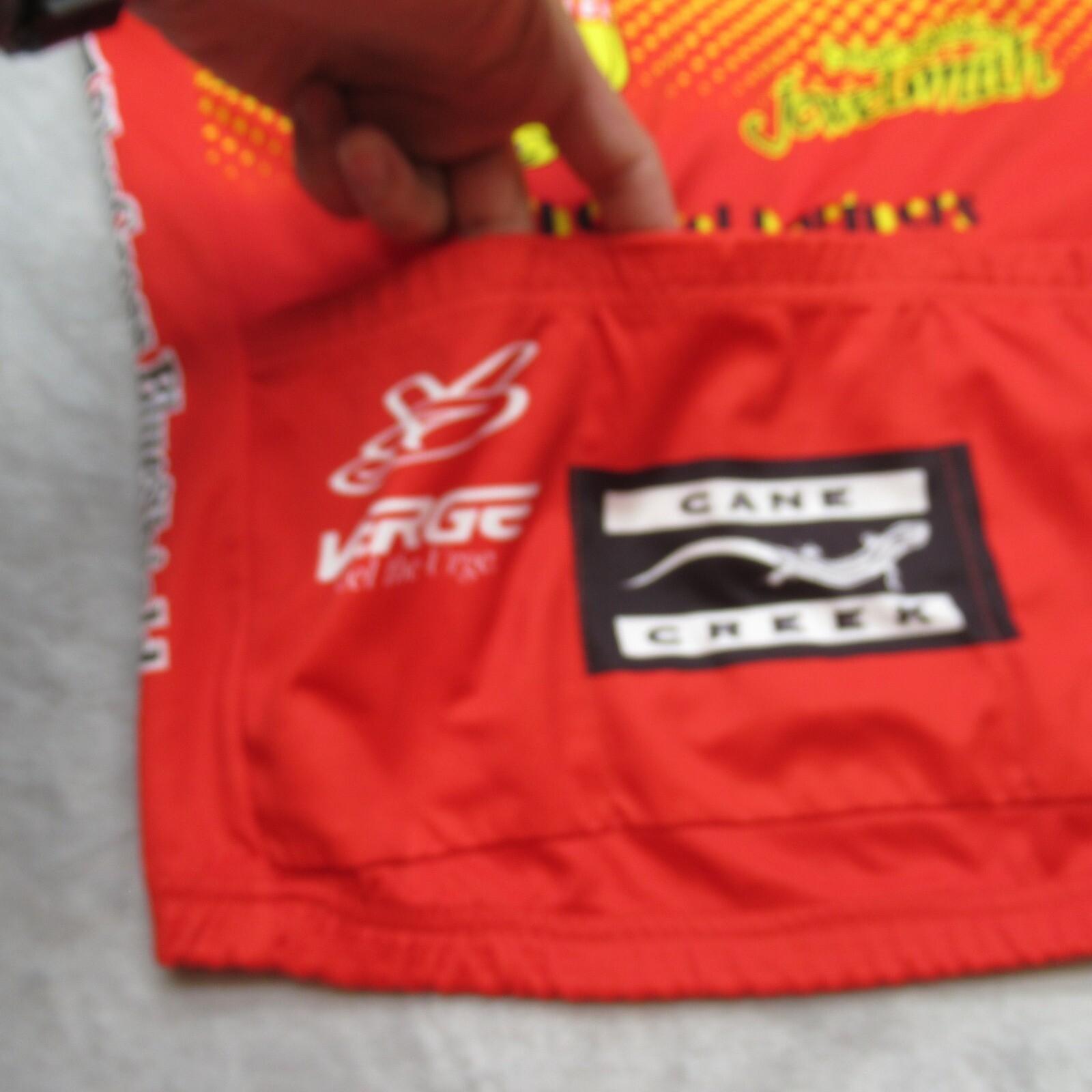 Verge Cycling Jersey Unisex Small Red Tri Cyclists North Carolina Short Sleeve