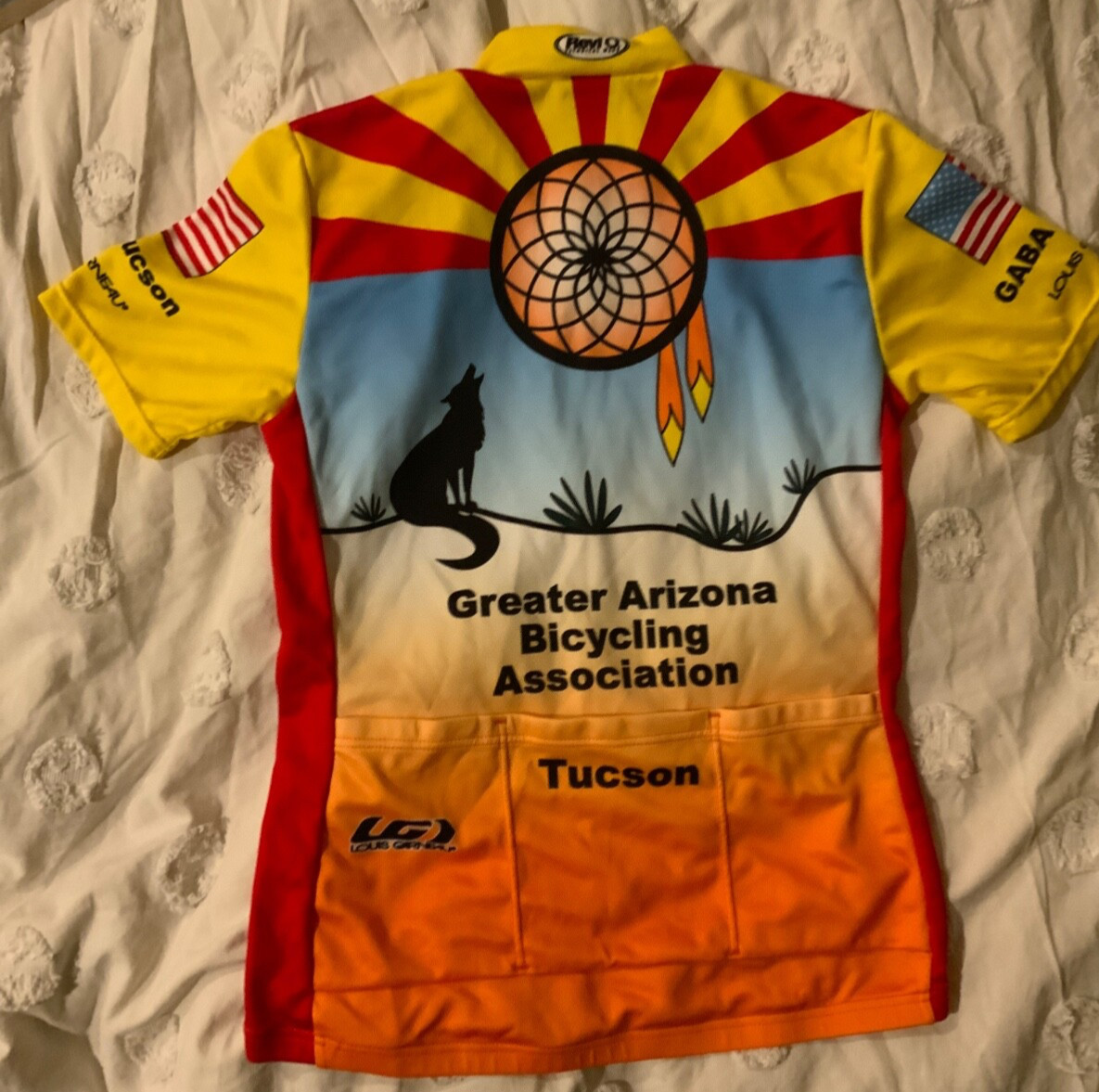 Louis Garneau Womens Arizona GABA Tucson Racing Bike Cycling Jersey Sz XXS