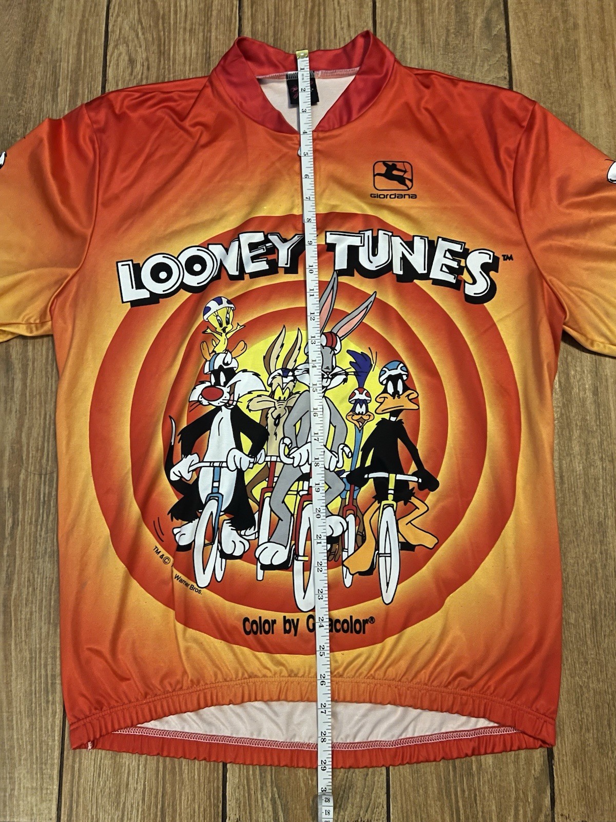 Vintage 1993 Giordana Looney Tunes Cycling Jersey Italy 90s Bugs Bunny XXXL
