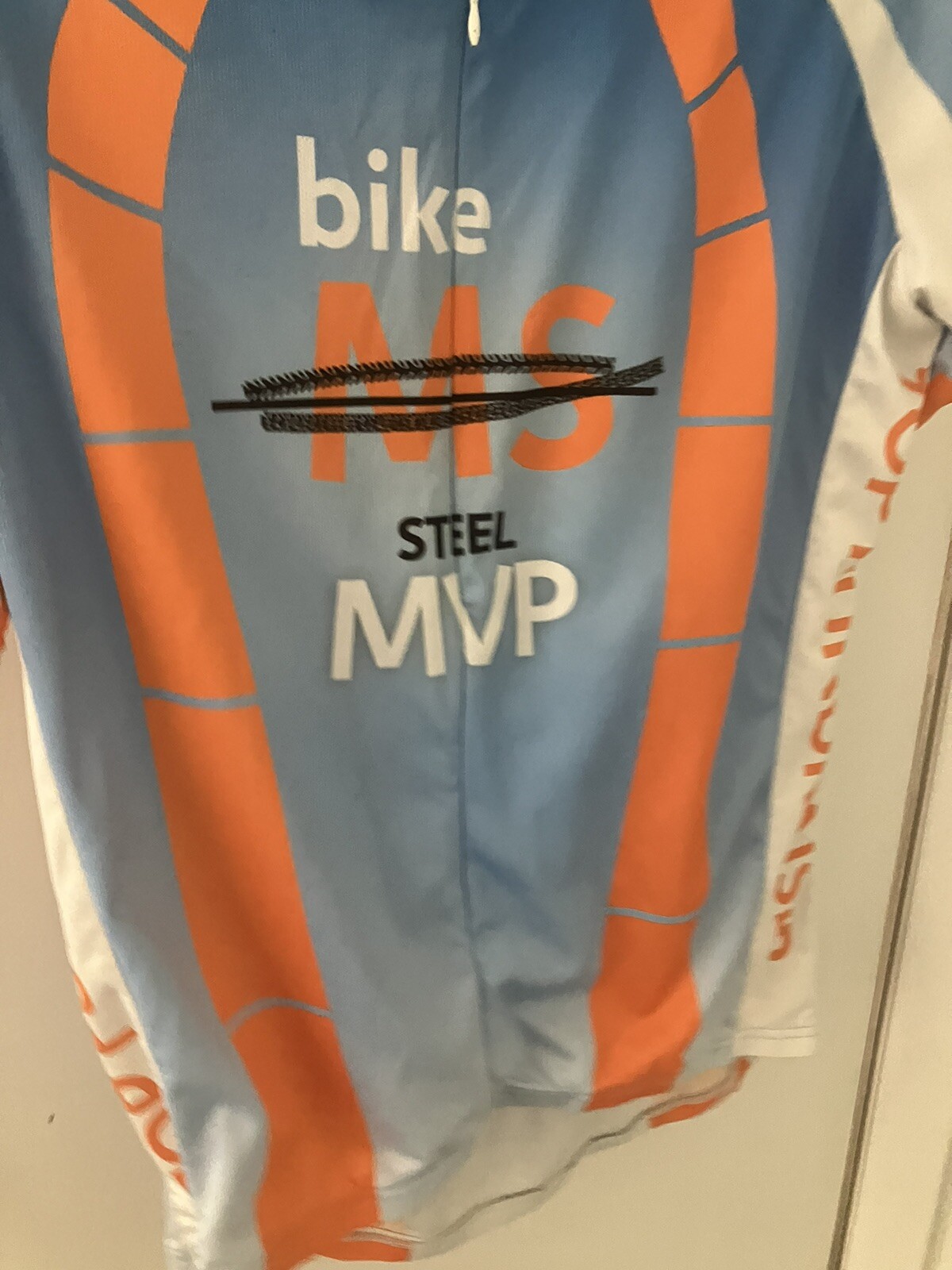 VoMax Brand Cycling Jersey Fight Ms MVP Level Bike Jersey 2010 NYC Chapter Sz XL