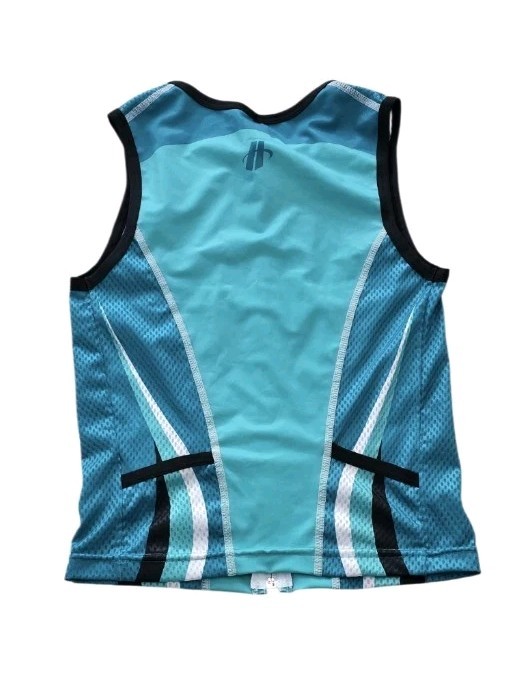 NWT!Hincapie Sportswear TR TOP Sleeveless Cycling Bike Jersey Teal Aqua Shirt! M