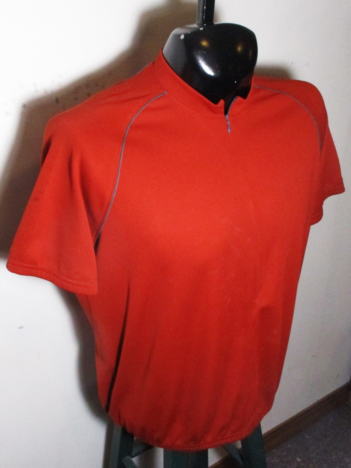 REI Burgundy 1/2 Zip Cycling Jersey Size XL