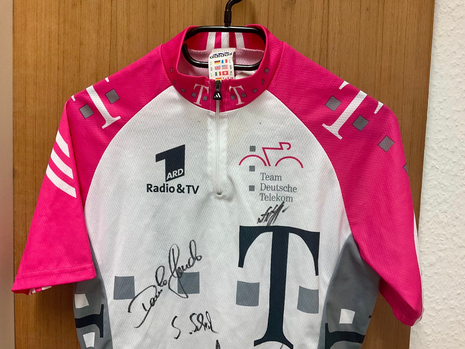 NOS TEAM TELEKOM T-MOBILE Adidas TT Jersey Shirt D2/168/46 Orig 7x Signature
