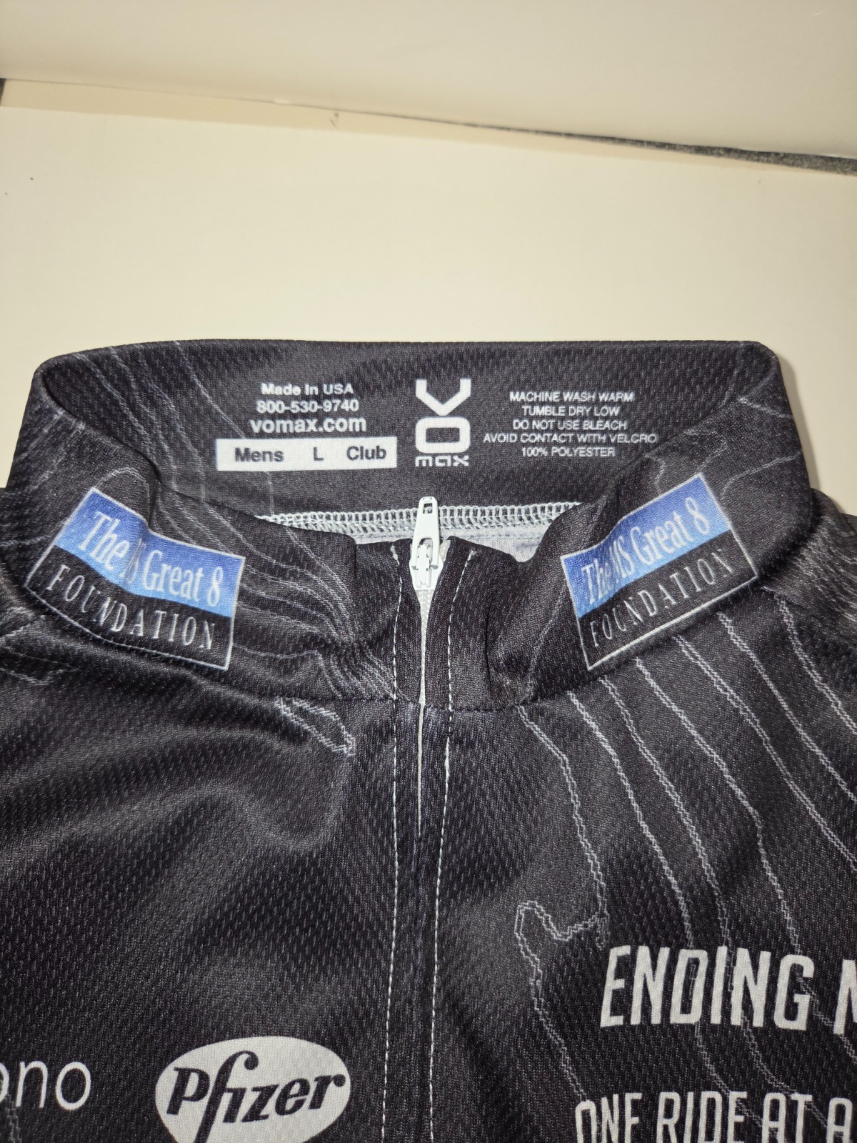 VoMax Brand Cycling Jersey MS Great 8 Foundation Size L Men’s