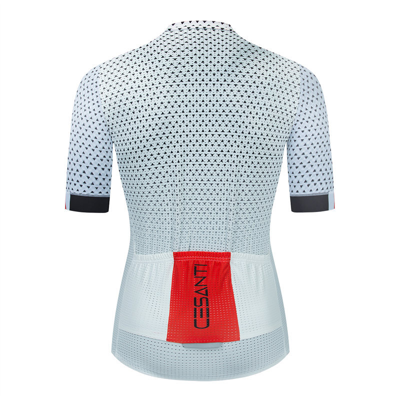 CESANTI Men Cycling Jersey Short Sleeve Non-slip Band Pro Bicycle Clothing