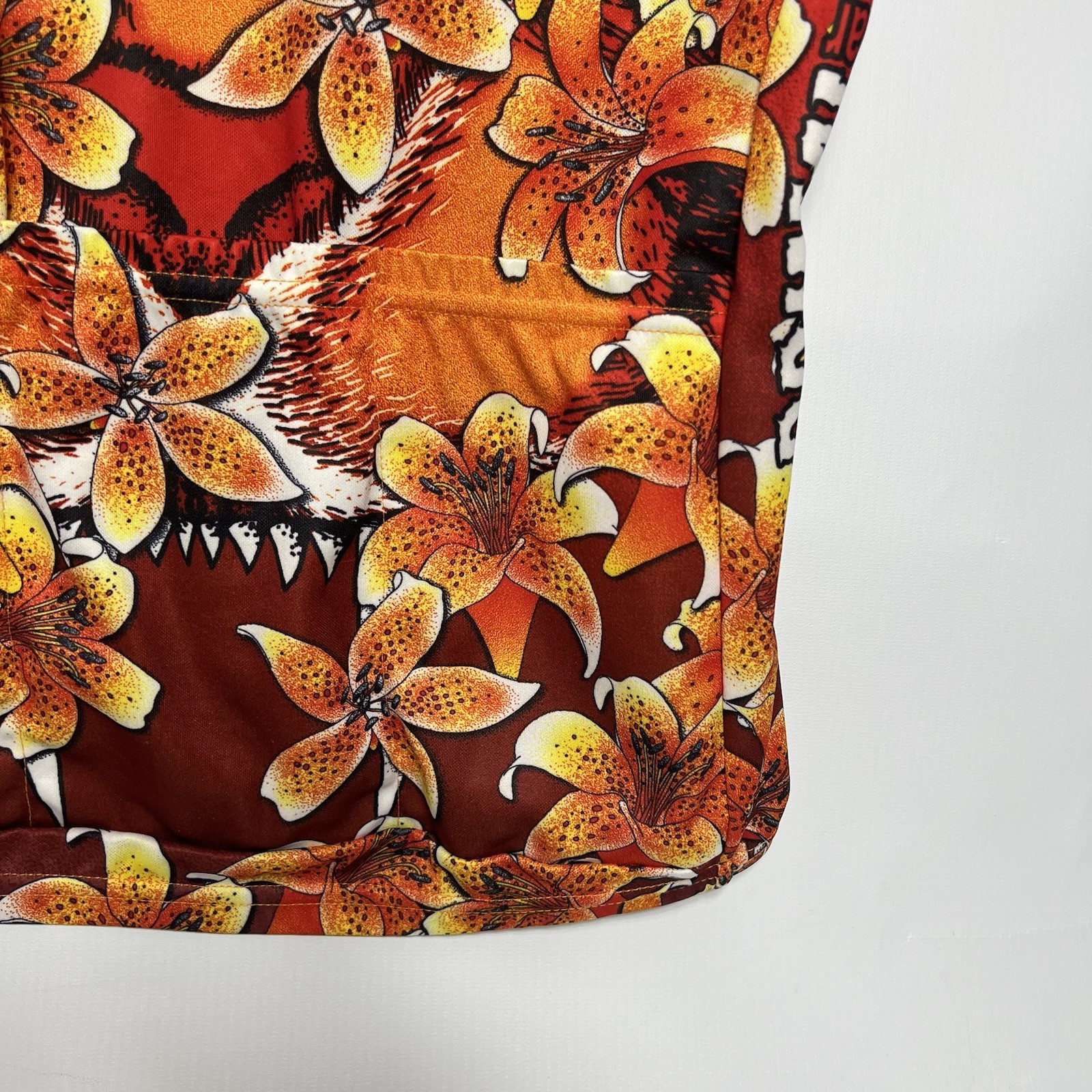 Primal Wear Cycling Jersey Women’s Medium Tiger Lily AOP 100% Coolmax DK700X