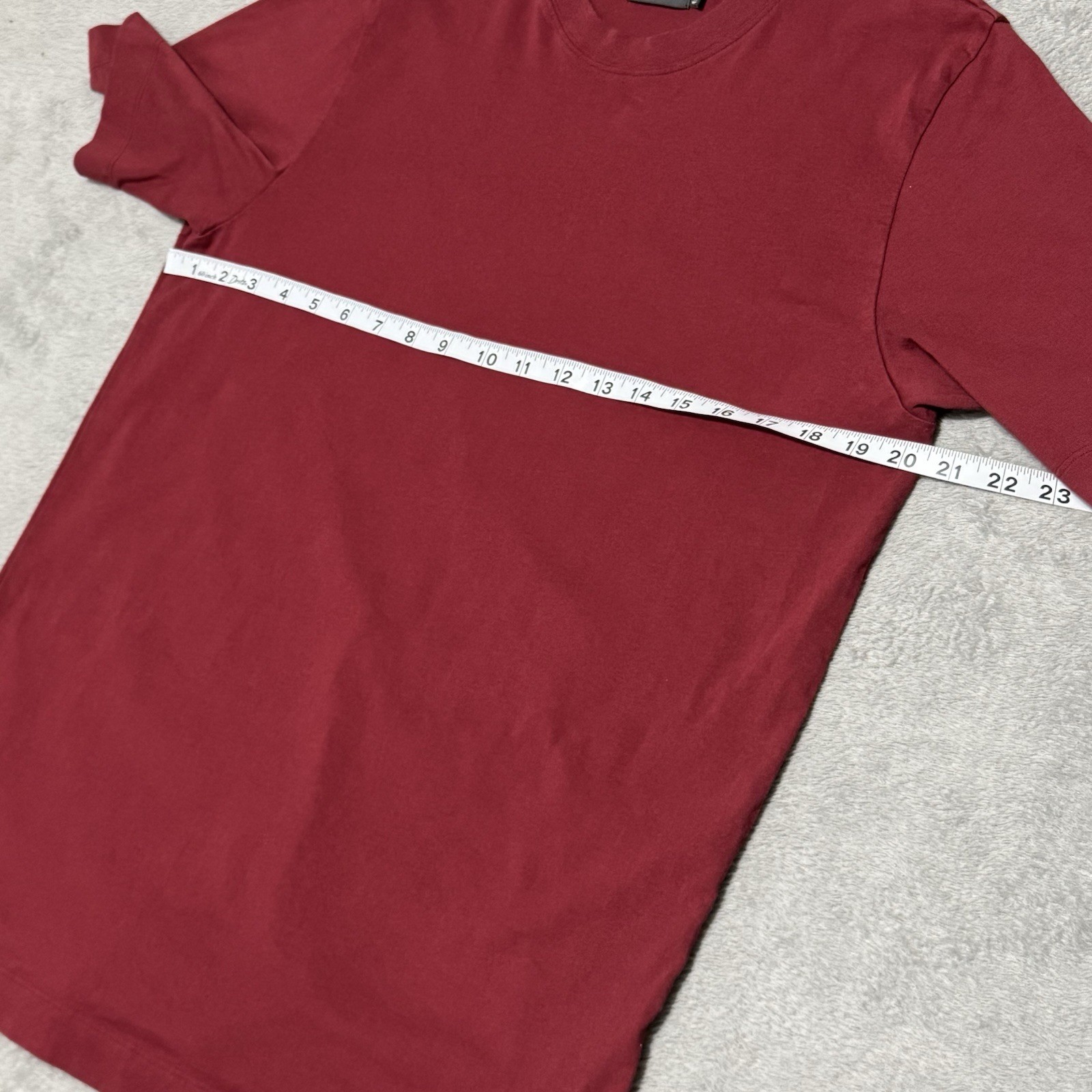 Rapha Trail T Shirt Mens M Red Cotton Burgundy Short Sleeve Cycling Performance