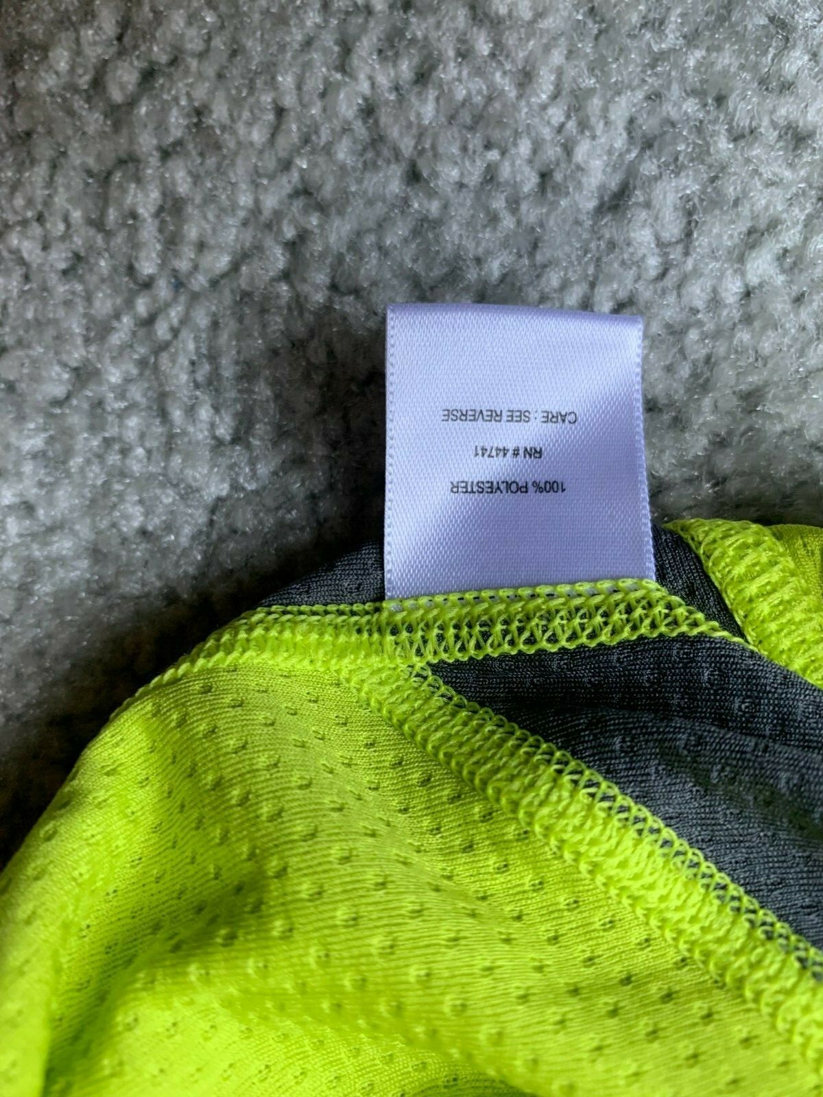 Mens Trayl Lime Yellow Short Sleeve Cycling Jersey size M Bike half zip