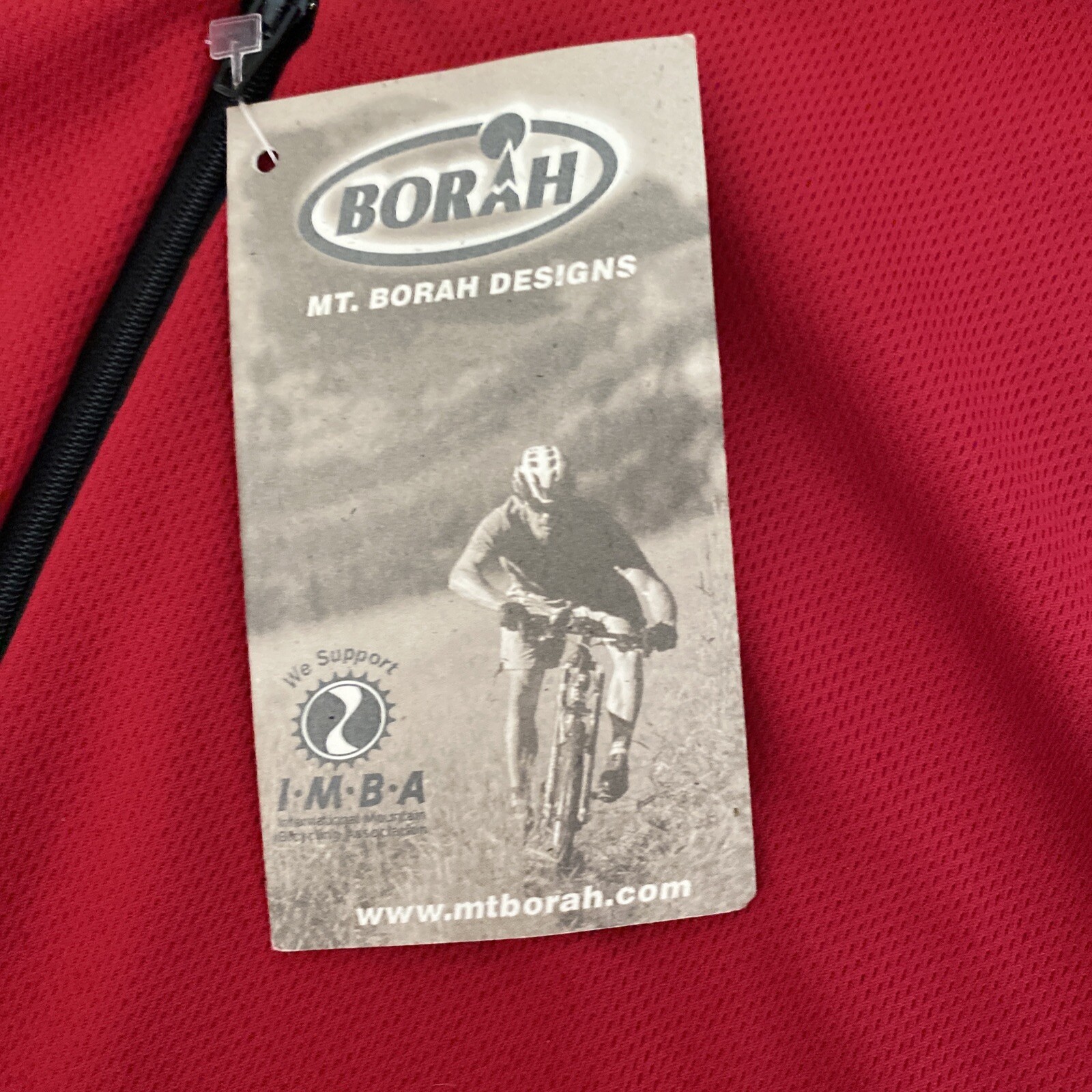 Borah Teamwear Men’s Pro Cycling Jersey, ￼Sz.Large Black And Red ￼