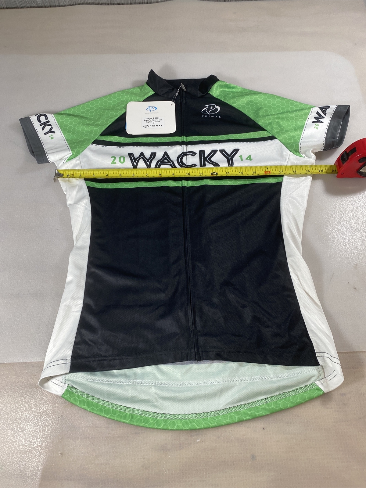Primal womens sport cut cycling jersey Large L (7857-8)