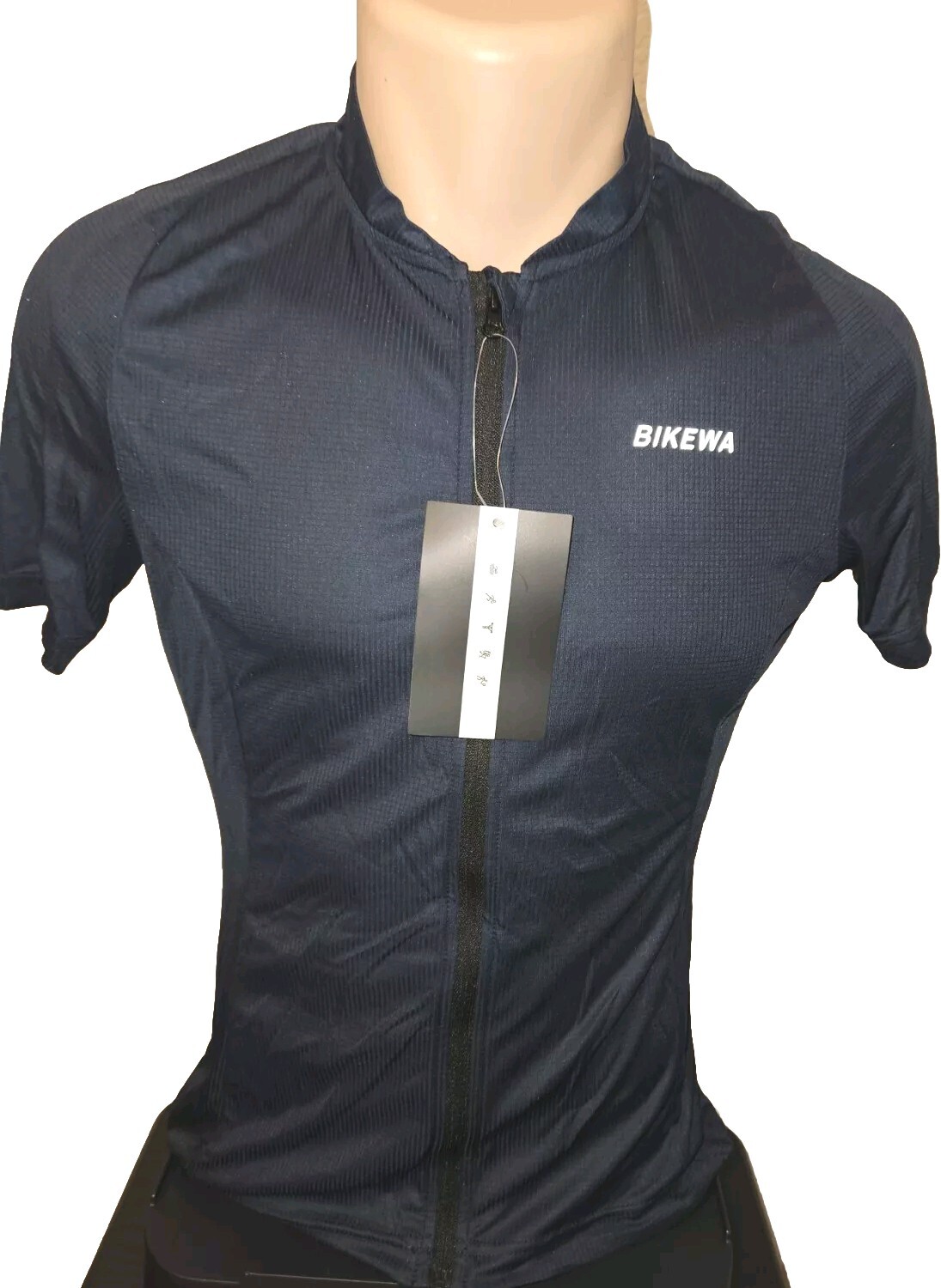 Bikewa Men’s Cycling Jersey 3+1 Rear Zipper Pockets Size M