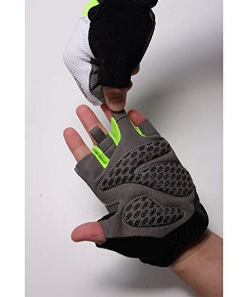 VEBE Men & Women Cycling Gloves Mountain Bike Gloves – Breathable Small Green