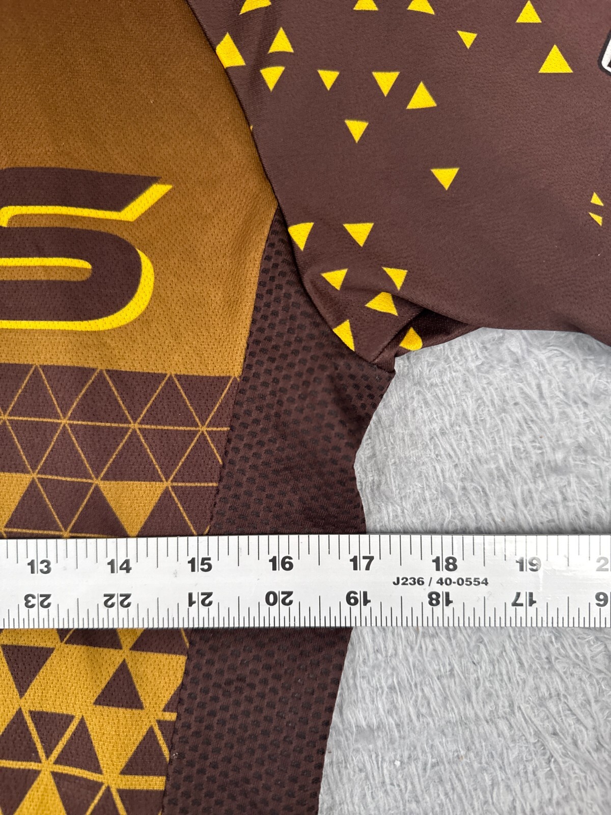 Hyperthreads Cycling Jersey Women Large Brown Yellow Davis Full ZIp Polyester