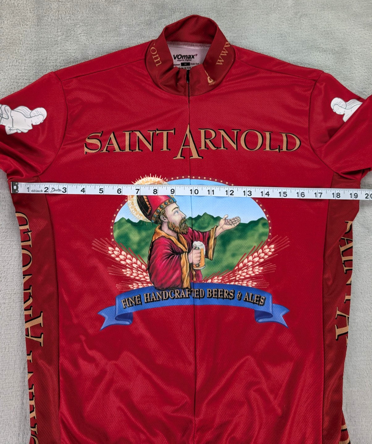 Saint Arnold Beer Cycling Jersey VOmax Full Zip Women Medium Short Sleeve