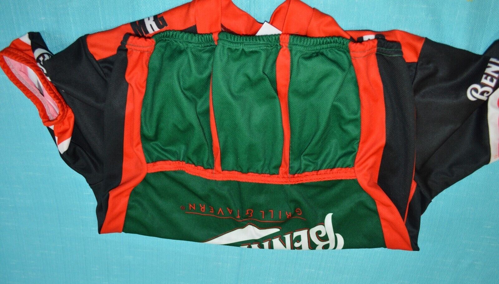 Slainte MS Tour Cyclist Racing Jersey Adult Size Large Multi Color 1/4 Front Zip