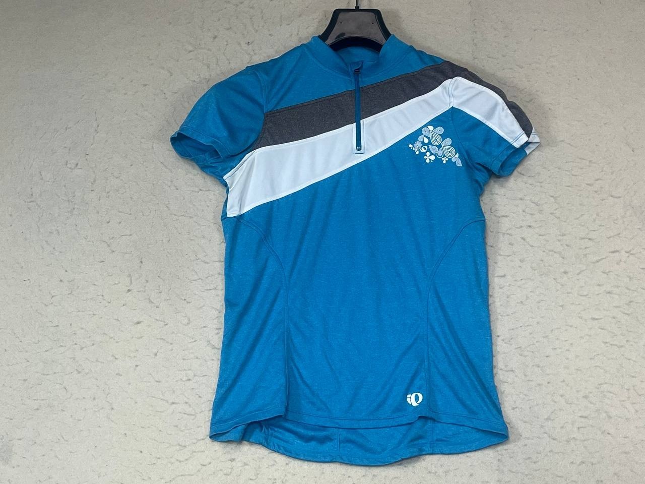 Pearl Izumi Women’s Cycling Jersey Medium Blue Full Zip Lightweight Pockets