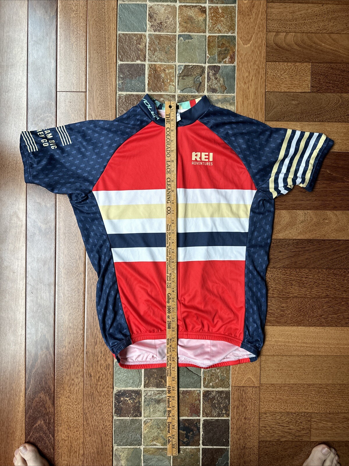 Voler REI Adventures, Cycling Jersey 3/4 Zip Bike Shirt Large