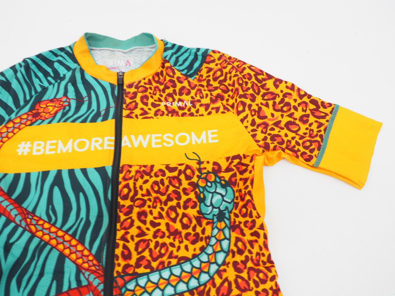 Primal Women’s Equinox Cycling Jersey Size Small Yellow/Green #bemoreawesome