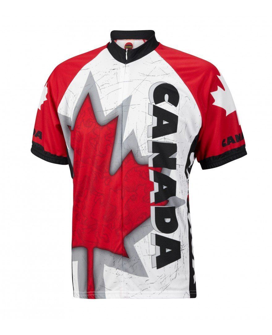 Canada Maple Leaf Men’s Cycling Jersey (S, M, L, XL, 2XL, 3XL)