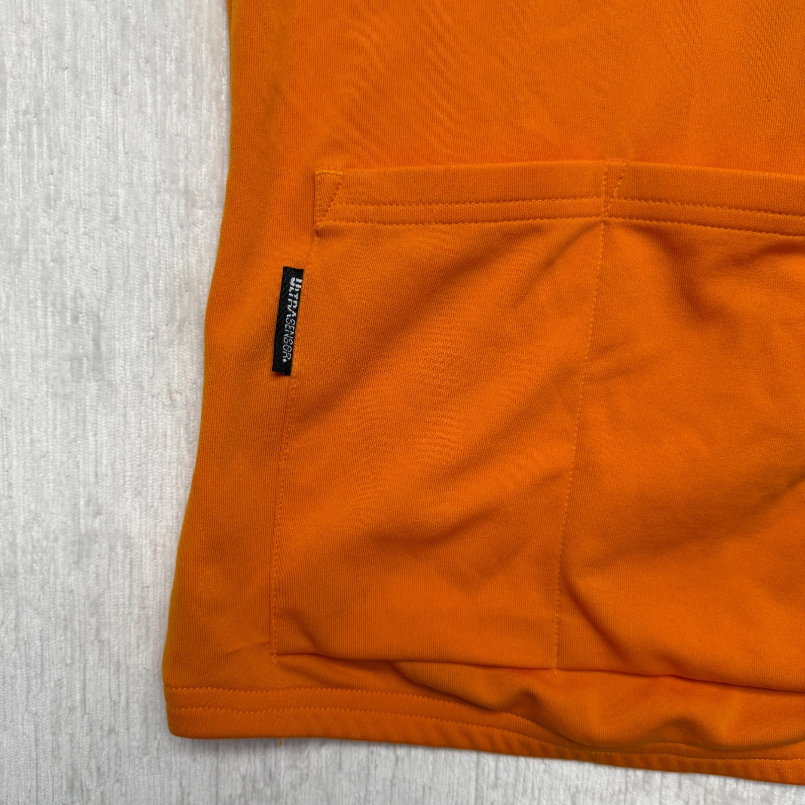 VTG Pearl Izumi UltraSensor Cycling Jersey Mens L Orange Rear Pockets Sleeveless