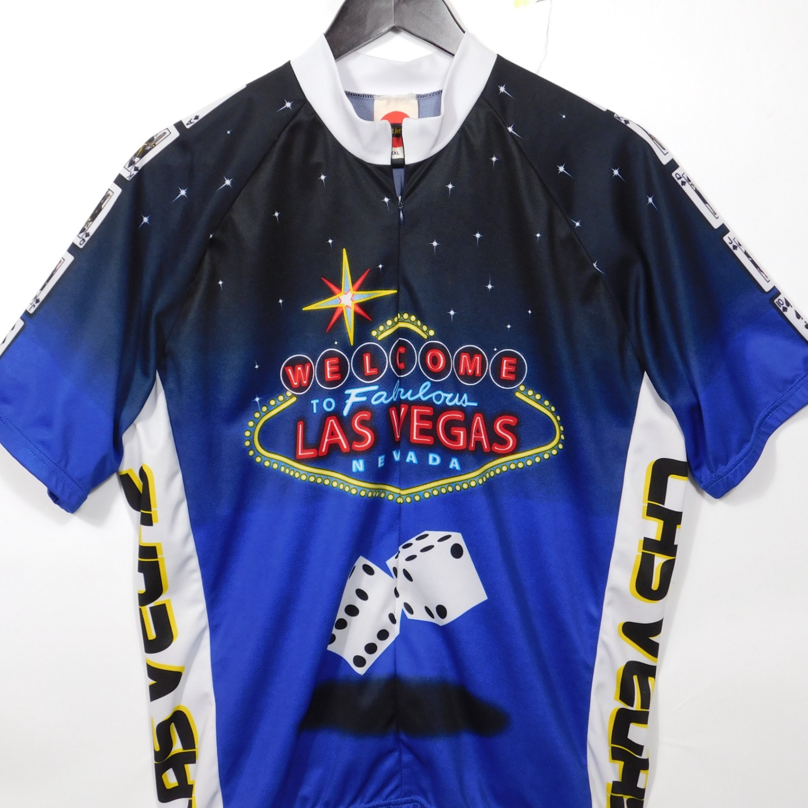 World Jerseys Welcome To Fabulous Las Vegas Half Zip Cycling Jersey Men’s XXL