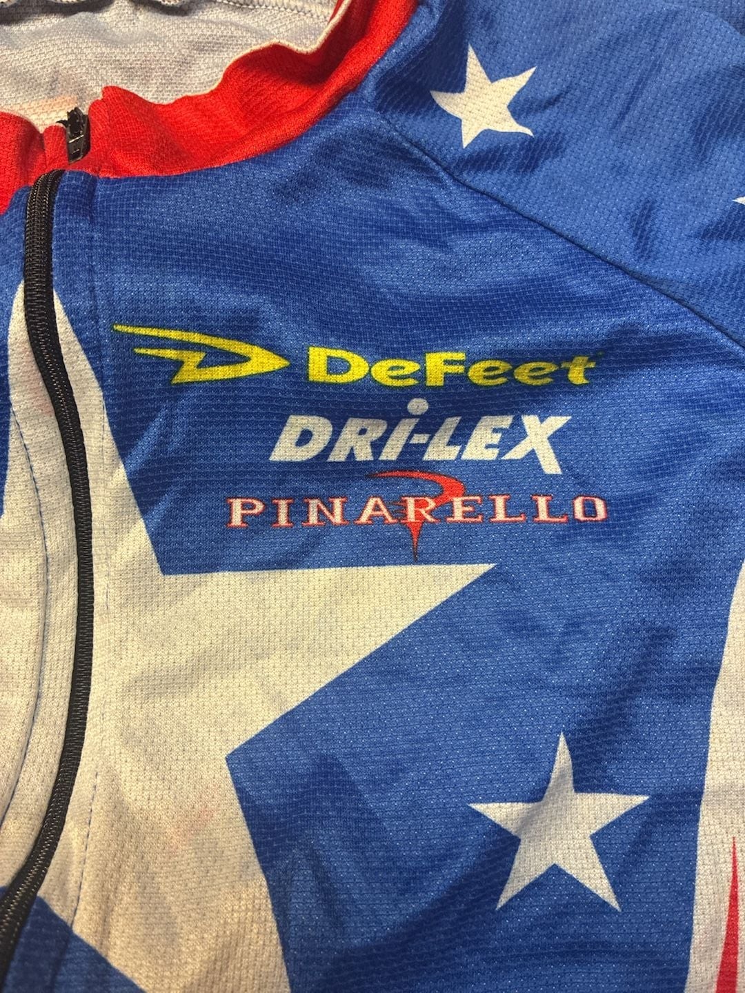 Vintage DeFeet USPS Stars and Stripes USA Cycling Jersey