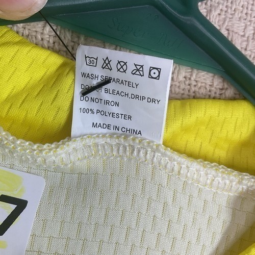 NWT Sponeed Neon Yellow Full Zip Short Sleeve Jersey Cycling Shirt Men XL China