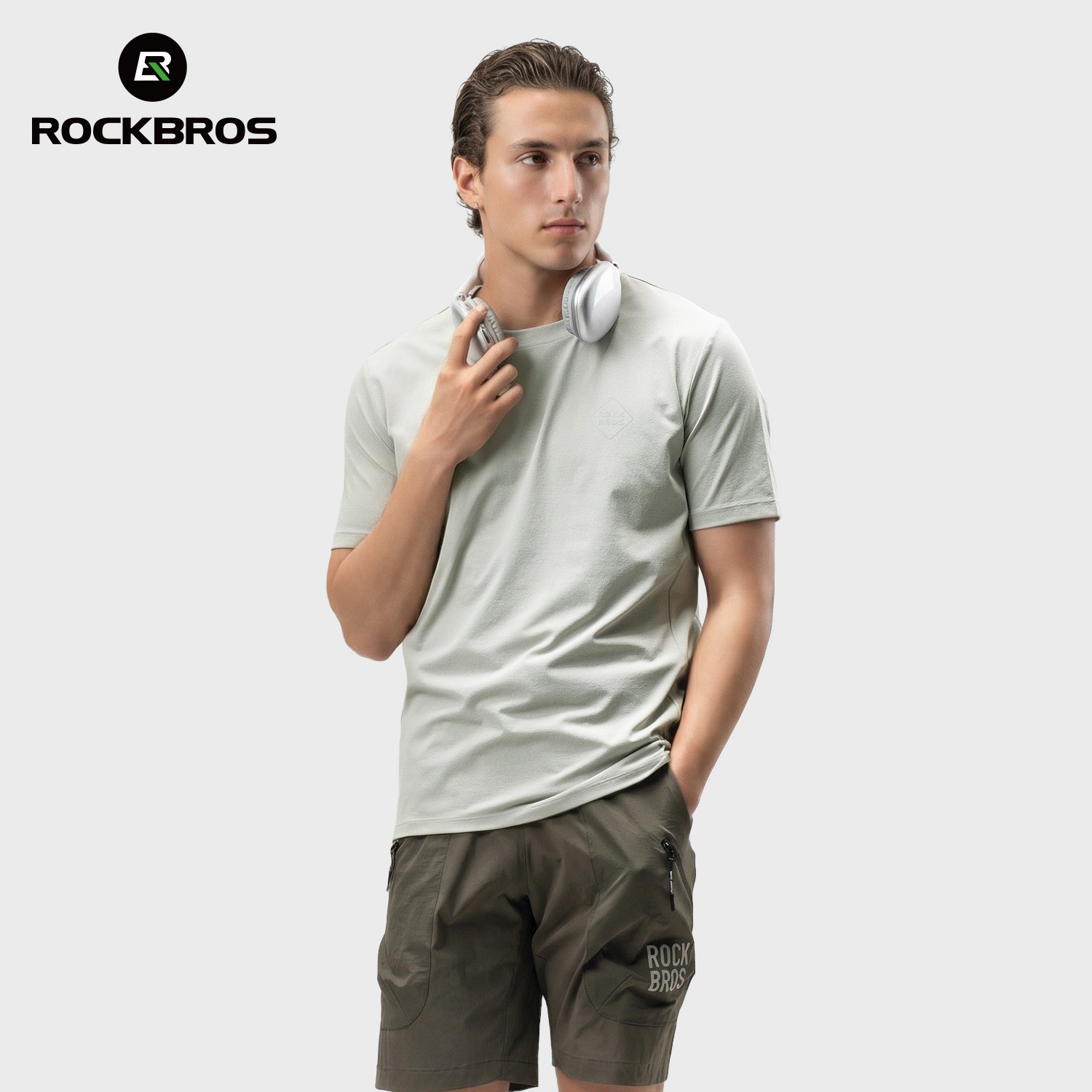 ROCKBROS Sports T-Shirt Cycling Breathable Urban Daily Wear Unisex Soft Top Tee