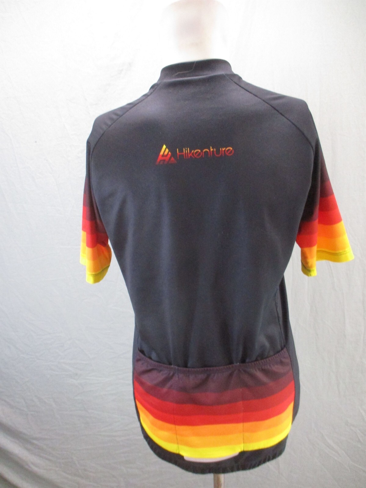 Hikenture Size L Mens Full Zip Elastic Waist Short Sleeve Cycling Jersey 083