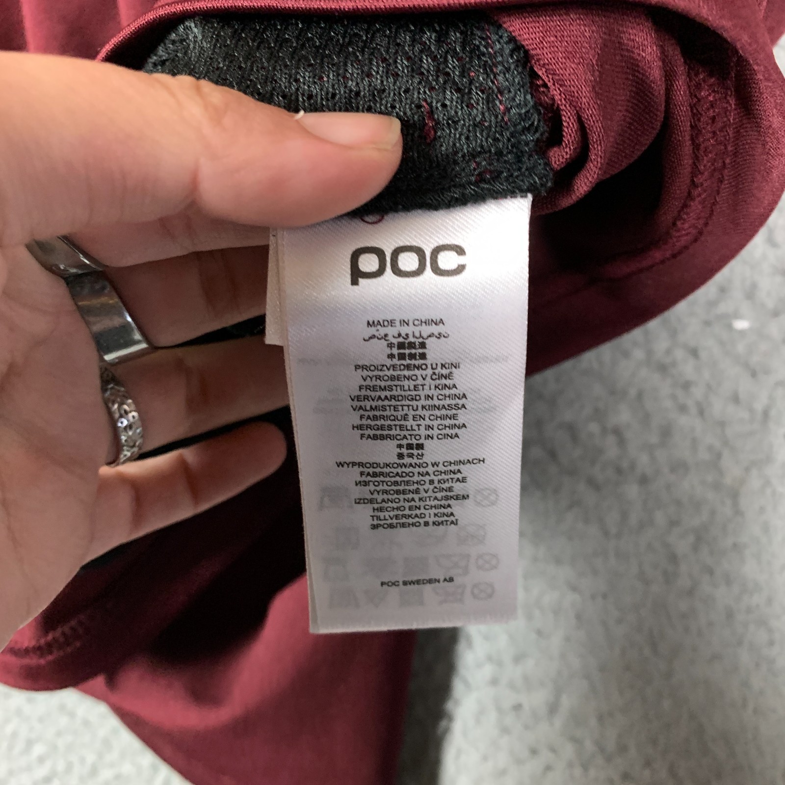 POC Reform Enduro Jersey Men’s Medium M Propylene Red Long Sleeve Cycling Biking