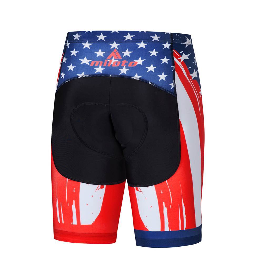 Men’s Team Cycling Clothes Bicycle Jersey and Padded (Bib) Shorts Kit Reflective