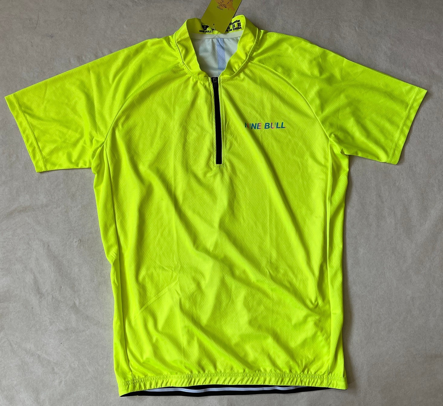 New Nine Bull Cycling Mens Short Sleeve T-Shirt Yellow Shirt XL