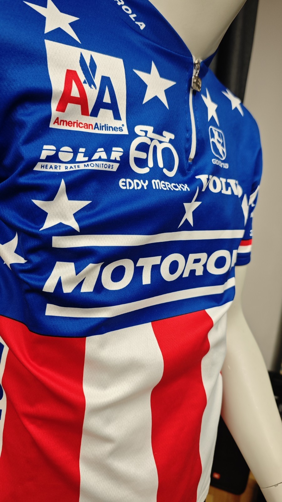 Motorola Cycling Team Vintage Jersey M Lens Armstrong USA 90s Giordana Volvo