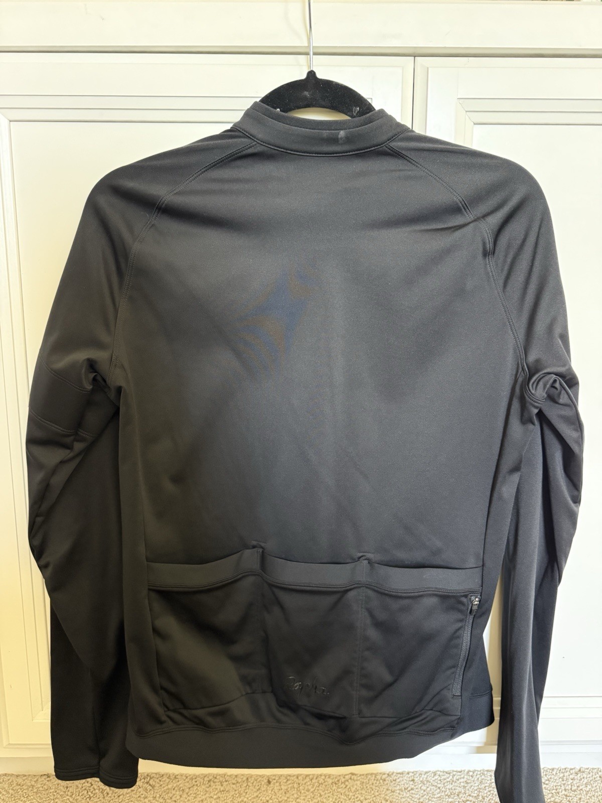 Rapha Women’s Long Sleeve Cycling Jersey Black Athletic Collared Full Zip L